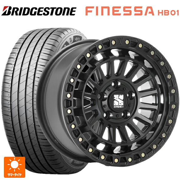 205/45R17 88W XL ブリヂストン フィネッサ HB01 正規品 # エムエルジェイ エクストリームJ XJ08 サテンブラック 17-7.5J 国産車用 サマータイヤホイール4本セット｜タイヤホイール専門店コニシタイヤ