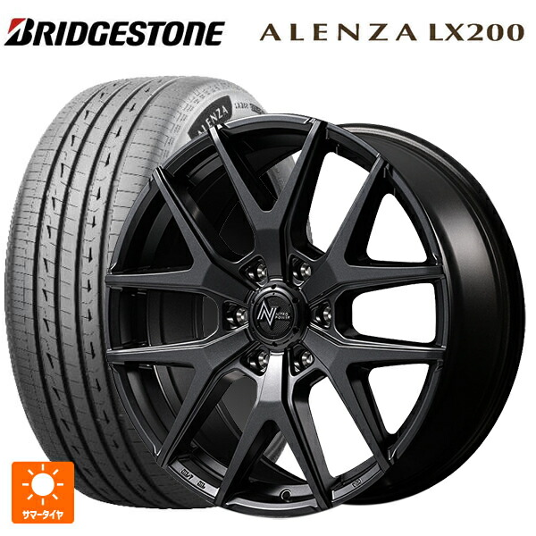 265/60R18 110V ブリヂストン アレンザLX200 正規品 # エムアイディー ナイトロパワー M62 トマホーク バレルブラック 18-9J 国産車用 サマータイヤホイール4本セット|タイヤホイール専門店コニシタイヤ