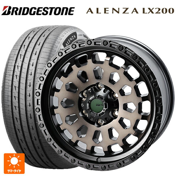 265/65R17 112H ブリヂストン アレンザLX200 正規品 # 4×4エンジニアリング エアーG VULCAN ゴーストエディション ゴーストエディション 17-8J 国産車用 サマータイヤホイール4本セット