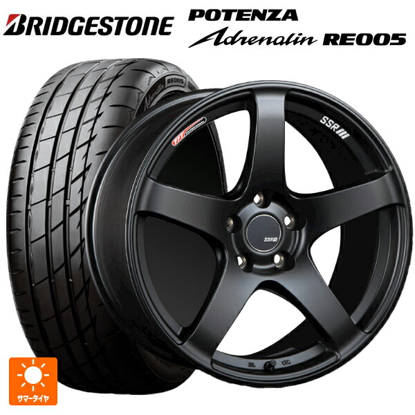 トヨタ GR86(ZN8)用 255/35R18 94Y XL ブリヂストン ポテンザ アドレナリン RE005 正規品 タナベ SSR GT V01 フラットブラック 新品サマータイヤホイール 4本セット