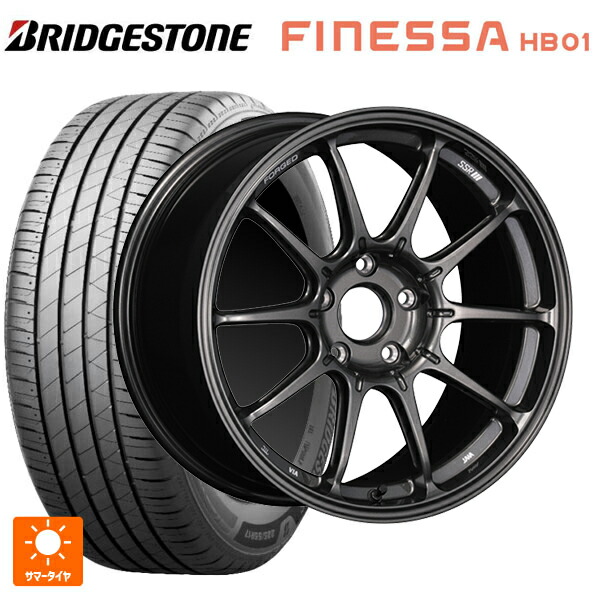 225/45R18 95W XL ブリヂストン フィネッサ HB01 正規品 # タナベ SSR GT X01 フォージド GT ガンメタ 18-8.5J 国産車用 サマータイヤホイール4本セット
