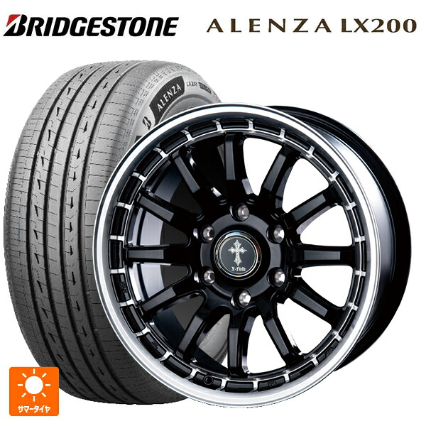 175/80R16 91S ブリヂストン アレンザLX200 正規品 # インターミラノ クロスフィールド アルファ BK/RP 16-5.5J 国産車用 サマータイヤホイール4本セット