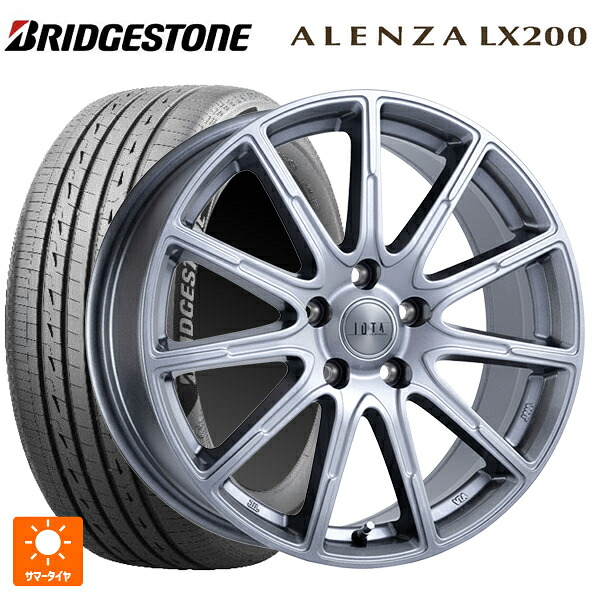 225/60R18 100H ブリヂストン アレンザLX200 正規品 # 阿部商会 ラ・ストラーダ ティラード イオタ ハイライトシルバー 18-7J 国産車用 サマータイヤホイール4本セット|タイヤホイール専門店コニシタイヤ