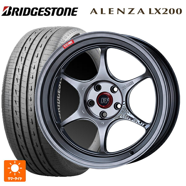 235/55R19 105W XL ブリヂストン アレンザLX200 正規品 # エンケイ パフォーマンスライン PF06 ハイパーシルバー 19-8.5J 国産車用 サマータイヤホイール4本セット