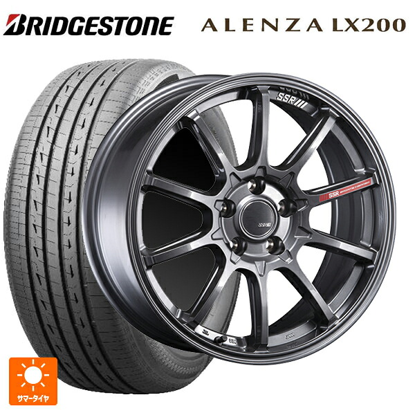 225/55R19 99V ブリヂストン アレンザLX200 正規品 # タナベ SSR GT V05 グラファイトガンメタ 19-8J 国産車用 サマータイヤホイール4本セット