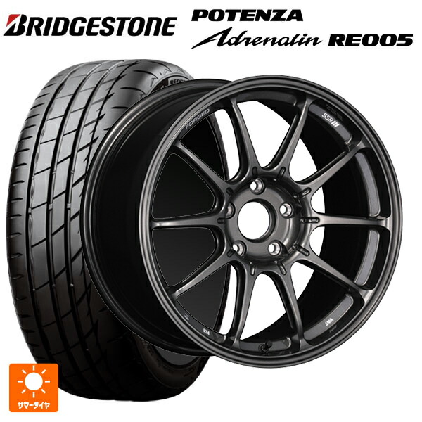 ホンダ シビック タイプR(FL5)用 245/40R18 97Y XL ブリヂストン ポテンザ アドレナリン RE005 正規品 タナベ SSR GT X01 フォージド GT ガンメタ 新品サマータイヤホイール 4本セット｜タイヤホイール専門店コニシタイヤ