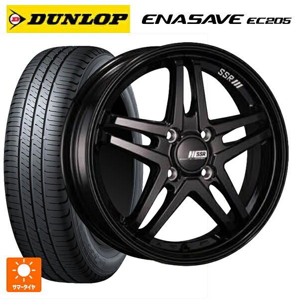 165/50R15 73V ダンロップ エナセーブEC205 タナベ SSR GT V06 グロスブラック 15-4.5J 国産車用 サマータイヤホイール4本セット 71,792円
