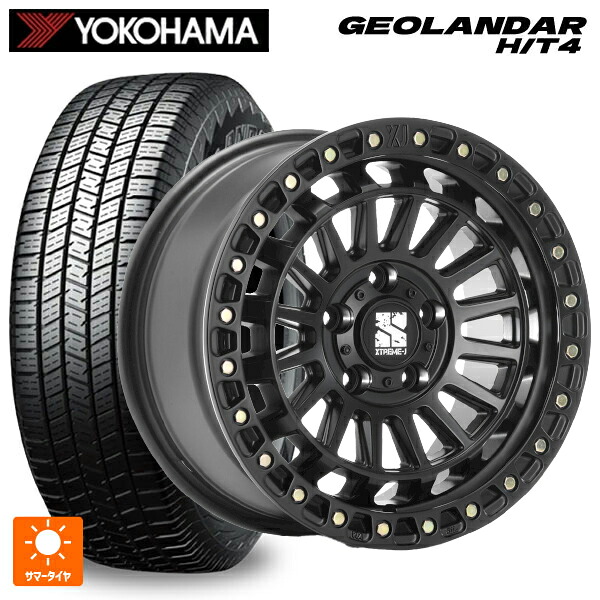 275/65R17 119H XL ヨコハマ ジオランダー HT4 G062 正規品 エムエルジェイ エクストリームJ XJ08 サテンブラック 17-8J 国産車用 サマータイヤホイール4本セット|タイヤホイール専門店コニシタイヤ