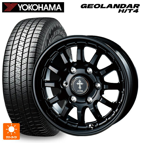 265/70R17 116H XL ヨコハマ ジオランダー HT4 G062 正規品 インターミラノ クロスフィールド アルファ BK 17-7.5J 国産車用 サマータイヤホイール4本セット