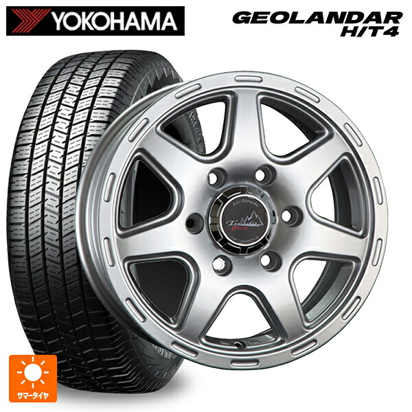 275/65R17 119H XL ヨコハマ ジオランダー HT4 G062 正規品 阿部商会 ラ･ストラーダ ティラードクロス シルバー 17-7.5J 国産車用 サマータイヤホイール4本セット