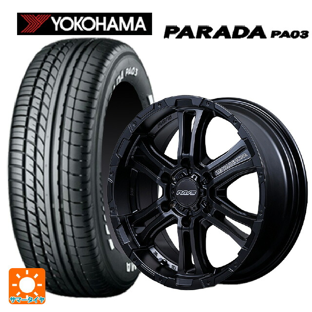 215/65R16 109/107S ヨコハマ パラダ PA03 ホワイトレター レイズ チームデイトナ FDX-AG BOJ 16-6.5J 国産車用 サマータイヤホイール4本セット|タイヤホイール専門店コニシタイヤ
