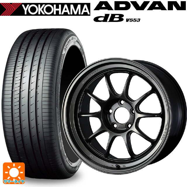225/40R18 92W XL ヨコハマ アドバンデシベル V553 正規品 ウェッズ ウェッズスポーツ TC105X DSR EJ-TITAN 18-8.5J 国産車用 サマータイヤホイール4本セット