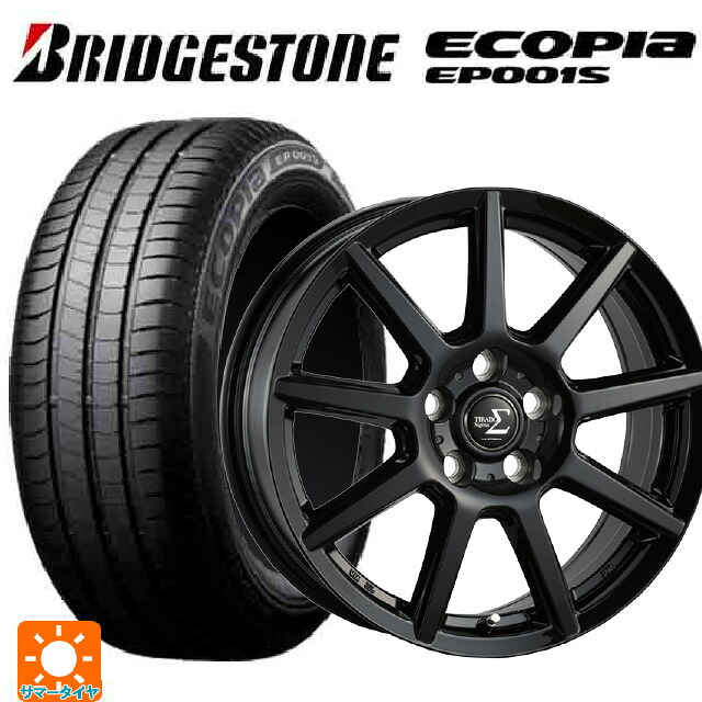 205/55R16 91V ブリヂストン エコピア EP001S 正規品 阿部商会 ラ・ストラーダ ティラード シグマ グロスブラック 16-6J 国産車用 サマータイヤホイール4本セット|タイヤホイール専門店コニシタイヤ
