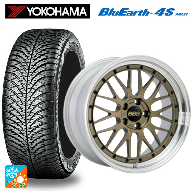 225/50R18 99W XL ヨコハマ ブルーアース4S AW21 # BBS LM MGL-SLD 18-8J 国産車用 オールシーズンタイヤホイール4本セット｜タイヤホイール専門店コニシタイヤ