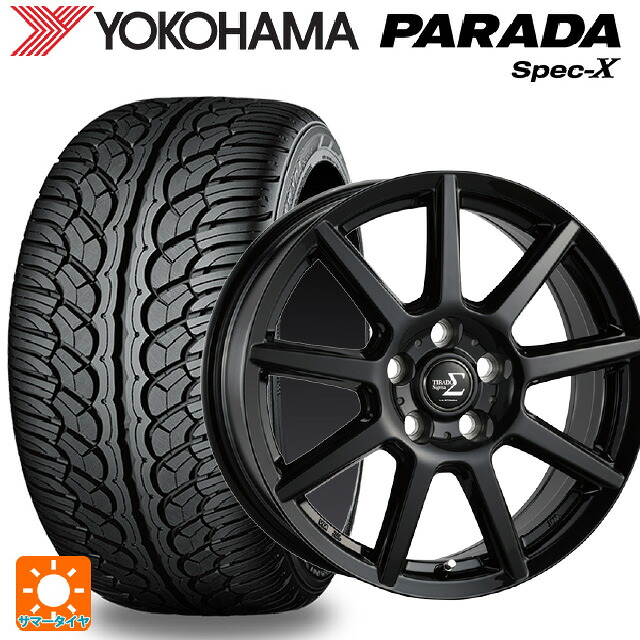 トヨタ bZ4X(11/15系)用 235/60R18 103V ヨコハマ パラダ PA02 阿部商会 ラ･ストラーダ ティラード シグマ グロスブラック 新品サマータイヤホイール 4本セット