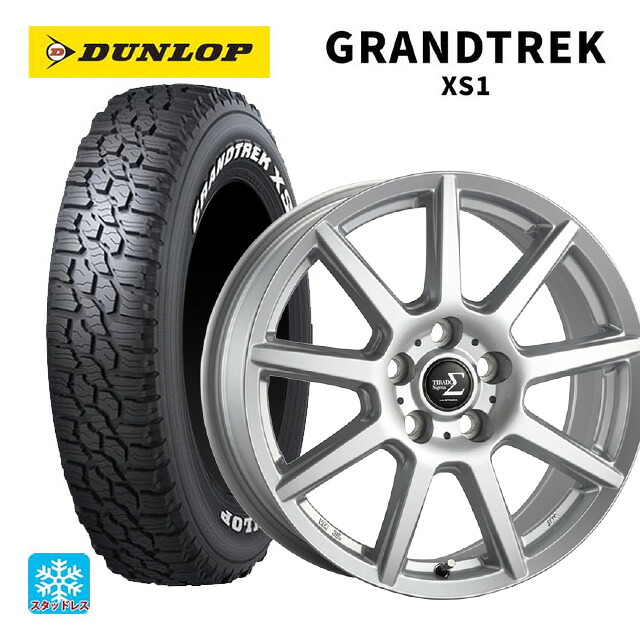 2024年製 215/70R16 100/97N ダンロップ グラントレックXS1 ホワイトレター # 阿部商会 ラ･ストラーダ ティラード シグマ シルバー 16-6.5J 国産車用 スタッドレスタイヤホイール4本セット 73,838円