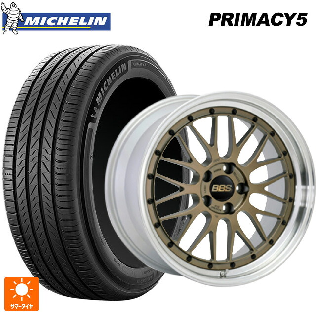 225/40R19 93W XL ミシュラン プライマシー5 正規品 BBS LM MGL-SLD 19-9J 国産車用 サマータイヤホイール4本セット