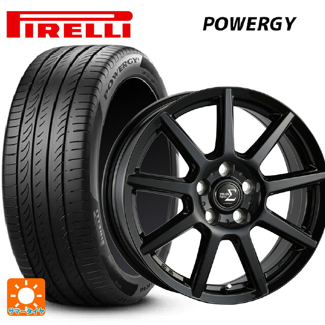 205/65R15 94V ピレリ パワジー 正規品 阿部商会 ラ･ストラーダ ティラード シグマ グロスブラック 15-6J 国産車用 サマータイヤホイール4本セット