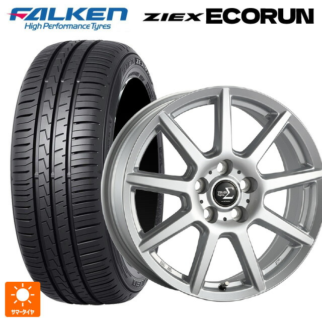 205/60R16 96W XL ファルケン ZE310R エコラン 阿部商会 ラ･ストラーダ ティラード シグマ シルバー 16-6J 国産車用 サマータイヤホイール4本セット