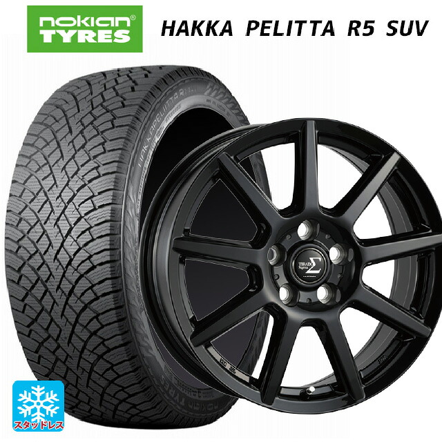 215/70R16 100R ノキアン ハッカペリッタR5 SUV 阿部商会 ラ･ストラーダ ティラード シグマ グロスブラック 16-6J 国産車用 スタッドレスタイヤホイール4本セット