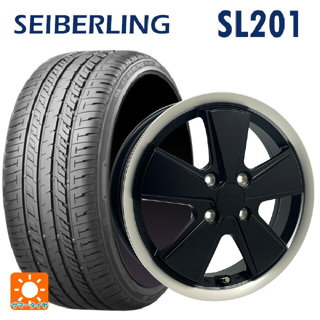 165/60R14 75H セイバーリング セイバーリング SL201(ブリヂストン工場生産） 阿部商会 アウトストラーダ スピードスター マットブラック・リムポリッシュ 14-4.5J 国産車用 サマータイヤホイール4本セット｜タイヤホイール専門店コニシタイヤ