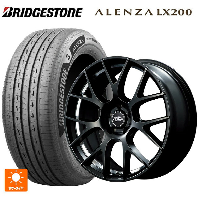 225/60R18 100H ブリヂストン アレンザLX200 正規品 # エムアイディー MTW TW027 SBU 18-7J 国産車用 サマータイヤホイール4本セット
