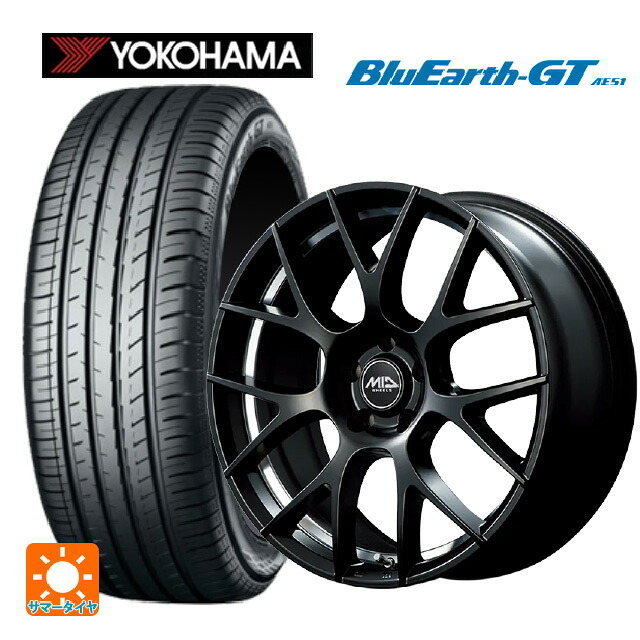 225/50R18 95W ヨコハマ ブルーアースGT AE51 エムアイディー MTW TW027 SBU 18-7J 国産車用 サマータイヤホイール4本セット 135,995円