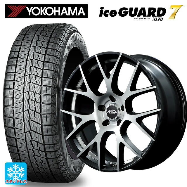 トヨタ bZ4X(11/15系)用 235/60R18 107Q XL ヨコハマ アイスガード7(IG70) # エムアイディー MTW TW027 SBD 新品スタッドレスタイヤホイール 4本セット
