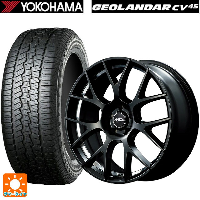 トヨタ bZ4X(11/15系)用 235/60R18 107V XL ヨコハマ ジオランダー CV G058 正規品 エムアイディー MTW TW027 SBU 新品サマータイヤホイール 4本セット