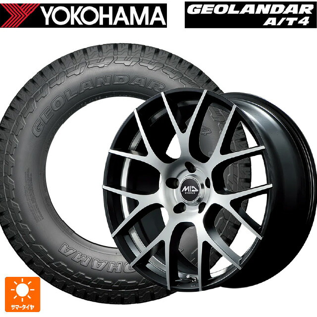 トヨタ bZ4X(11/15系)用 235/60R18 107H XL ヨコハマ ジオランダー AT4 G018 ブラックレター 正規品 エムアイディー MTW TW027 SBD 新品サマータイヤホイール 4本セット