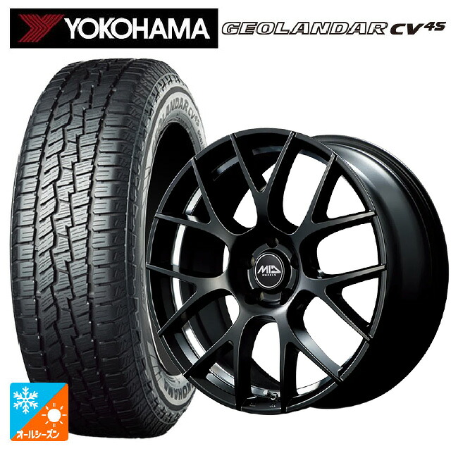225/60R18 104V XL ヨコハマ ジオランダー CV 4S G061 正規品 エムアイディー MTW TW027 SBU 18-7J 国産車用 オールシーズンタイヤホイール4本セット