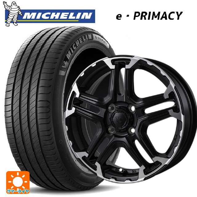 155/65R14 79H XL ミシュラン Eプライマシー 正規品 ジャパン三陽 ジェイピースタイル エムジェイ トレイル サテンブック/ポリッシュ 14-4.5J 国産車用 サマータイヤホイール4本セット