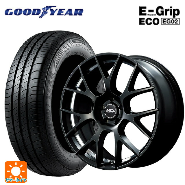 225/45R18 95W XL グッドイヤー エフィシェントグリップ エコ EG02 エムアイディー MTW TW027 SBU 18-7J 国産車用 サマータイヤホイール4本セット｜タイヤホイール専門店コニシタイヤ