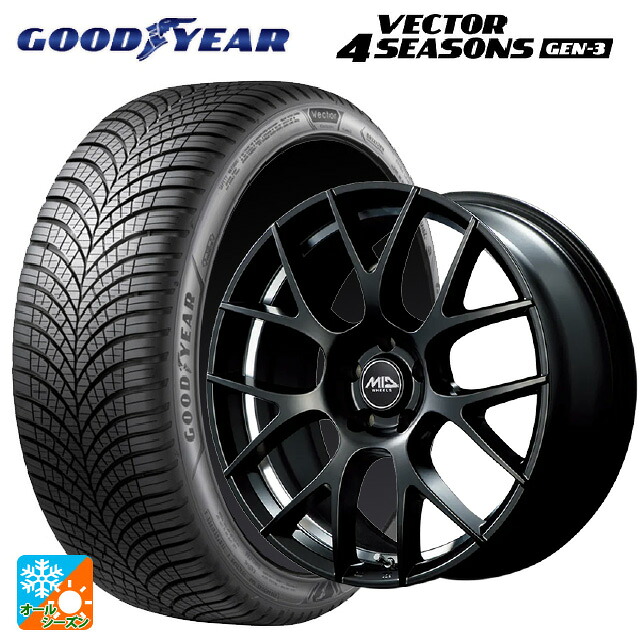 215/45R18 93Y XL グッドイヤー ベクター4シーズンズ ジェン3 エムアイディー MTW TW027 SBU 18-7J 国産車用 オールシーズンタイヤホイール4本セット|タイヤホイール専門店コニシタイヤ