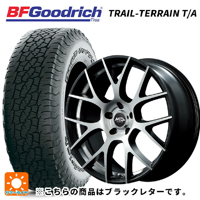 225/60R18 100H BFグッドリッチ トレイルテレーン T/A ブラックレター 正規品 エムアイディー MTW TW027 SBD 18-7J 国産車用 サマータイヤホイール4本セット