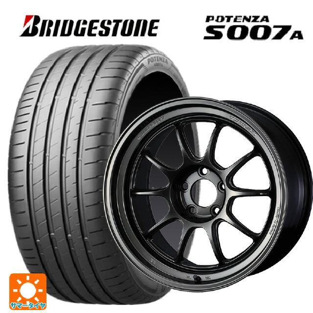 235/50R18 101Y XL ブリヂストン ポテンザ S007A 正規品 ウェッズ ウェッズスポーツ TC105X DSR EJ-TITAN 18-8.5J 国産車用 サマータイヤホイール4本セット