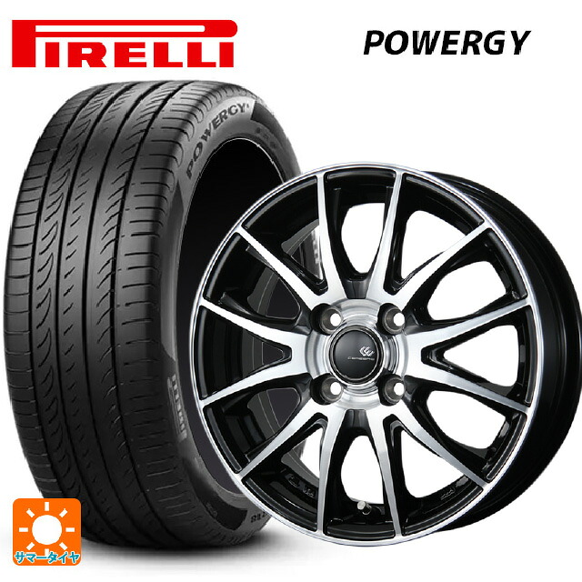 185/60R15 84H ピレリ パワジー 正規品 トピー セレブロ ティーエックス2 ブラックポリッシュ 15-5.5J 国産車用 サマータイヤホイール4本セット