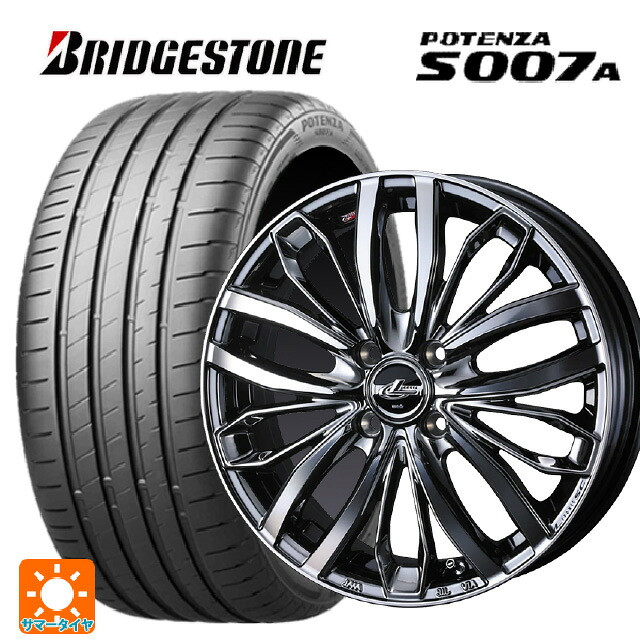 225/50R16 96W XL ブリヂストン ポテンザ S007A 正規品 ウェッズ レオニス SC BMCMC 16-6J 国産車用 サマータイヤホイール4本セット