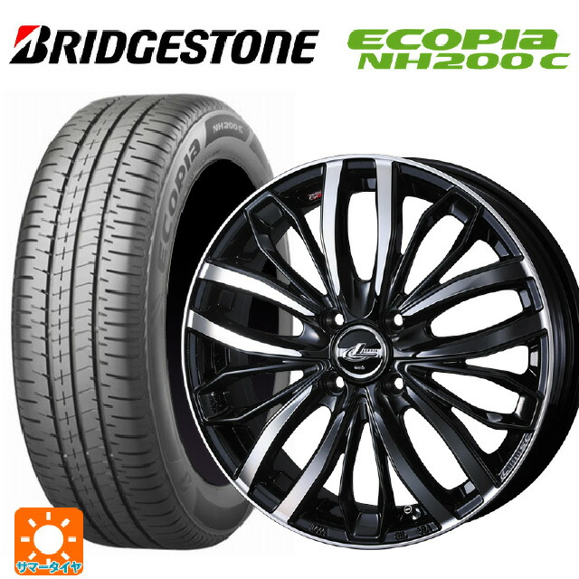 185/60R16 86H ブリヂストン エコピア NH200C 正規品 ウェッズ レオニス SC PBMC 16-6J 国産車用 サマータイヤホイール4本セット｜タイヤホイール専門店コニシタイヤ