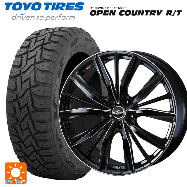 215/70R16 100Q トーヨー オープンカントリー RT ブラックレター ウェッズ レオニス VX2 BKSC 16-6.5J 国産車用 サマータイヤホイール4本セット