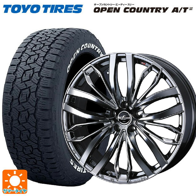 トヨタ bZ4X(11/15系)用 235/60R18 103H トーヨー オープンカントリー AT3 ホワイトレター ウェッズ レオニス SC BMCMC 新品サマータイヤホイール 4本セット