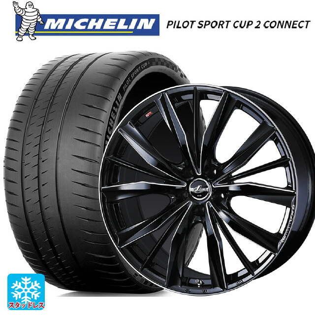 235/35R19 91Y XL ミシュラン 正規品 パイロットスポーツカップ2コネクト ウェッズ レオニス VX2 BKSC 19-8J 国産車用 サマータイヤホイール4本セット