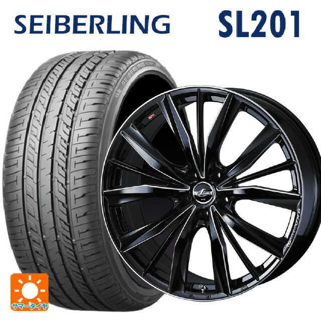 235/35R19 91W XL セイバーリング セイバーリング SL201(ブリヂストン工場生産) ウェッズ レオニス VX2 BKSC 19-8J 国産車用 サマータイヤホイール4本セット|タイヤホイール専門店コニシタイヤ