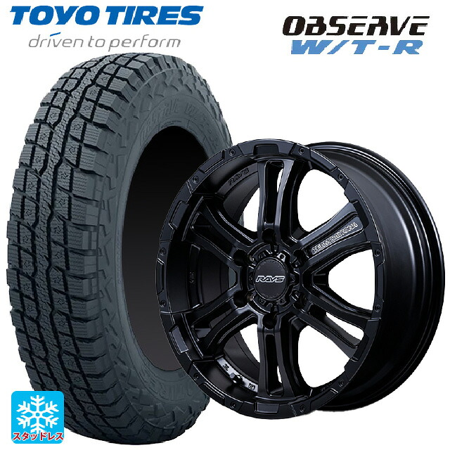 215/65R16 109/107Q トーヨー オブザーブ W/T-R レイズ チームデイトナ FDX-AG BOJ 16-6.5J 国産車用 スタッドレスタイヤホイール4本セット