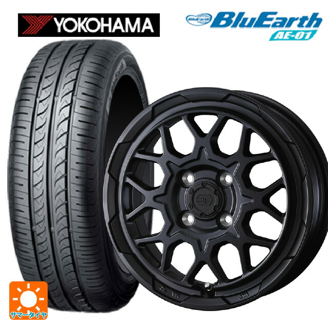 ミツビシ デリカミニ(4WD車)(B3系)用 165/65R15 81S ヨコハマ ブルーアース AE01 ウェッズ ウェッズ アドヴェンチャー スタットベルグ2 MBK 新品サマータイヤホイール 4本セット