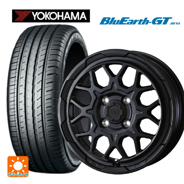 175/65R14 82H ヨコハマ ブルーアースGT AE51 ウェッズ ウェッズ アドヴェンチャー スタットベルグ2 MBK 14-5J 国産車用 サマータイヤホイール4本セット|タイヤホイール専門店コニシタイヤ
