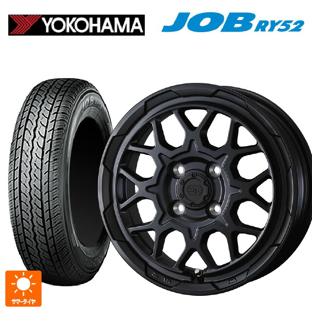 145R12 6PR ヨコハマ ジョブ RY52 ウェッズ ウェッズ アドヴェンチャー スタットベルグ2 MBK 12-3.5J 国産車用 サマータイヤホイール4本セット