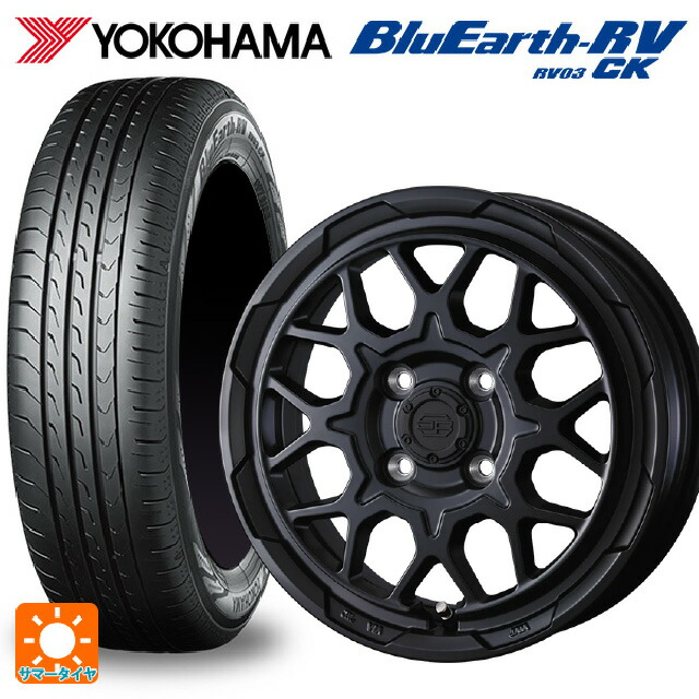 165/60R14 75H ヨコハマ ブルーアース RV03CK ウェッズ ウェッズ アドヴェンチャー スタットベルグ2 MBK 14-4.5J 国産車用 サマータイヤホイール4本セット
