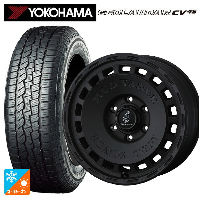 225/55R18 98V ヨコハマ ジオランダー CV 4S G061 正規品 ウェッズ マッドヴァンス DX # FMBK 18-7.5J 国産車用 オールシーズンタイヤホイール4本セット|タイヤホイール専門店コニシタイヤ
