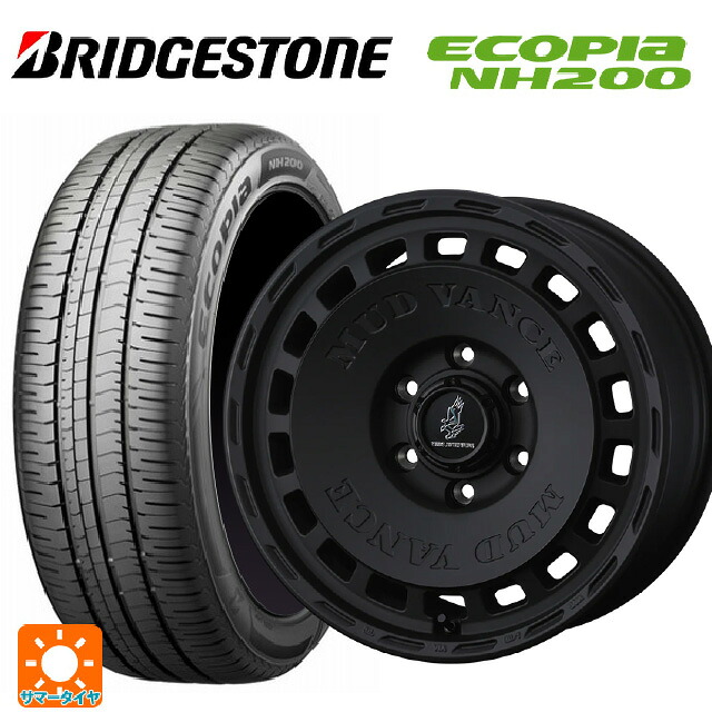 225/45R18 95W XL ブリヂストン エコピア NH200 正規品 ウェッズ マッドヴァンス DX # FMBK 18-7.5J 国産車用 サマータイヤホイール4本セット